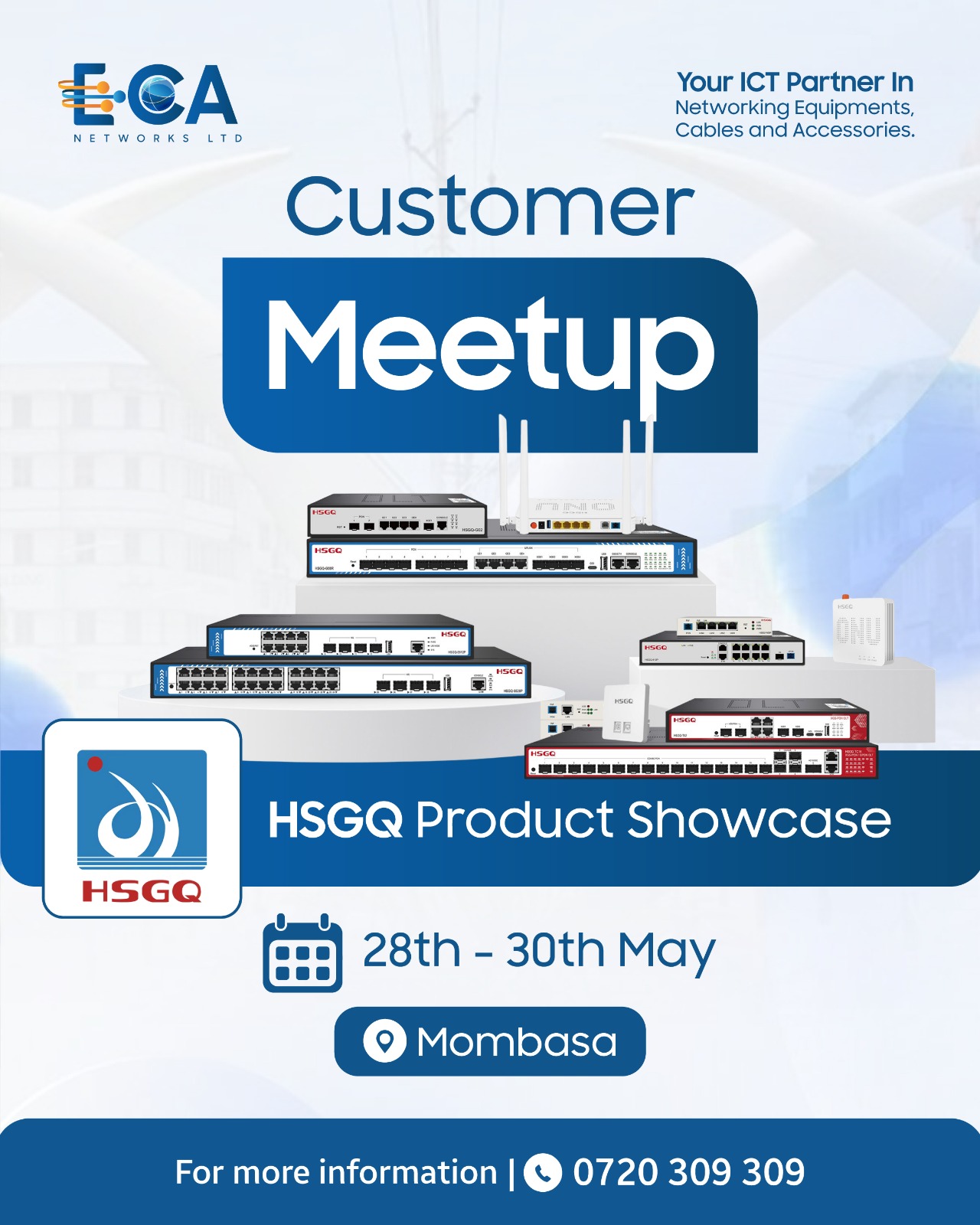 ECA Networks Customer Meetup Poster